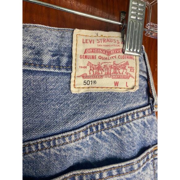 Buttonfly Levi's 501 Highwaist Denim Jeans w25 L32 - Picture 2 of 10